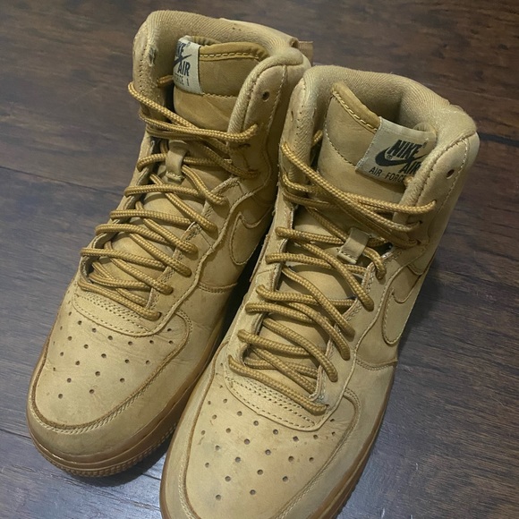 Nike Air Force 1 High Wheat Flax size 8.5 womens - Picture 2 of 7